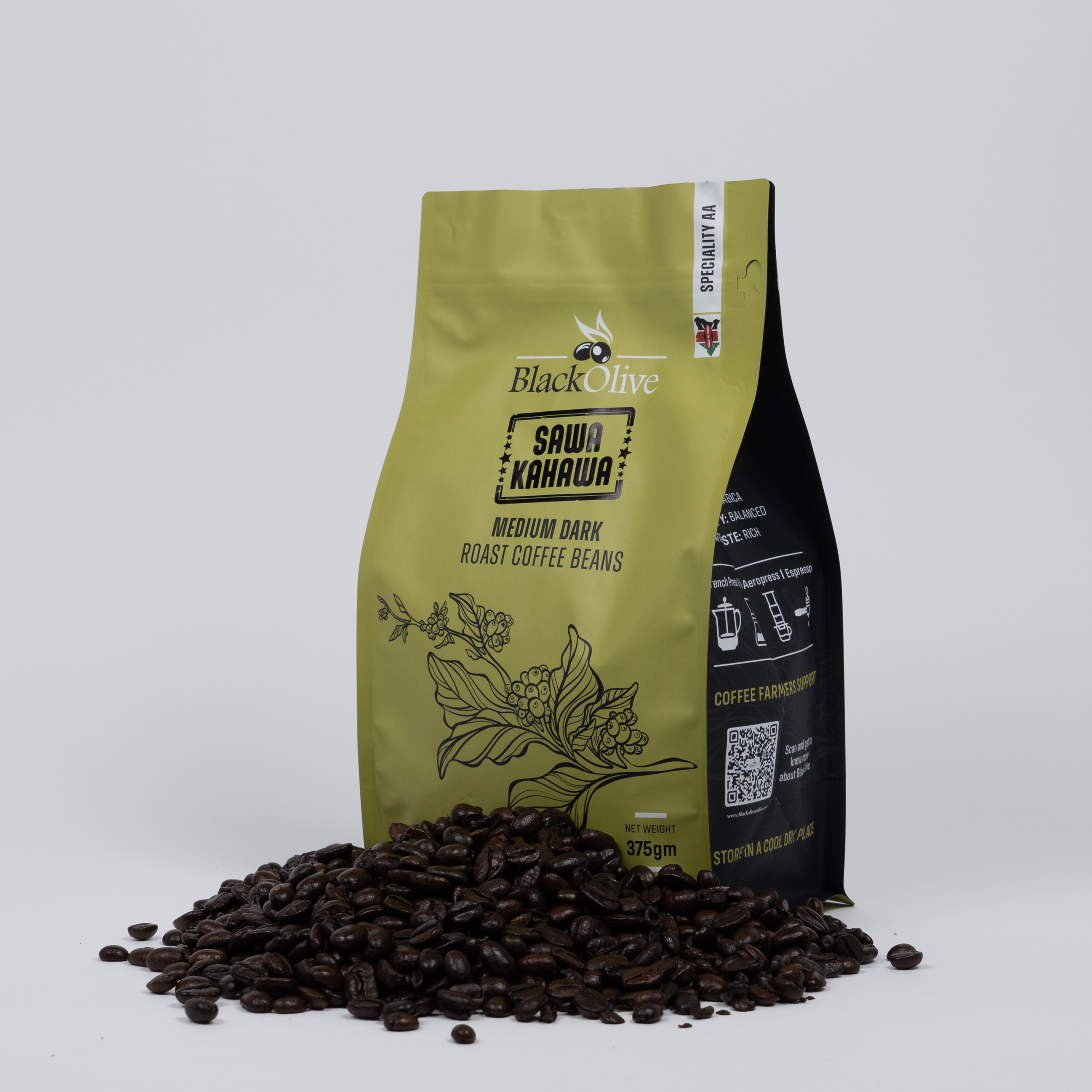 SAWA KAHAWA MEDIUM DARK ROAST COFFEE BEANS